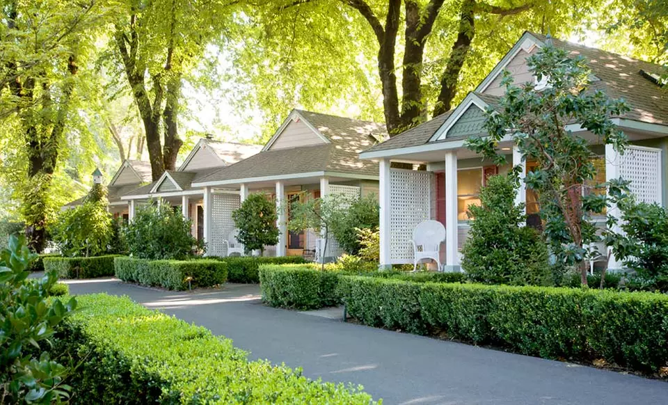 Stay with Wine Package at Cottage Grove Inn in Napa Valley, CA. Dates into August. - Primary Image