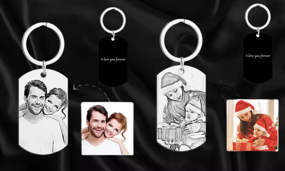 Foto-Schlüsselanhänger mit Gravur