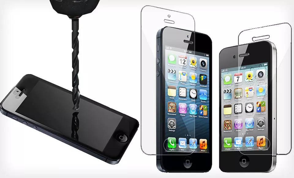 3D Luxe Tempered-Glass Screen Protector for iPhone 4/4S or 5/5S/5C from $9.99-$10.99. Free Returns.  - Primary Image