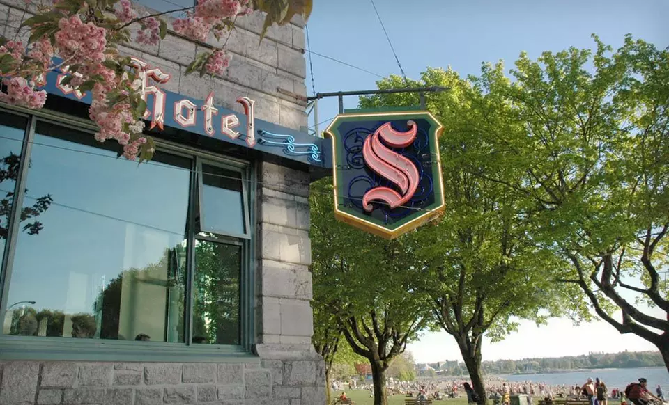 One-Night Stay with $20 Food-and-Beverage Credit at The Sylvia Hotel in Vancouver, BC - Primary Image