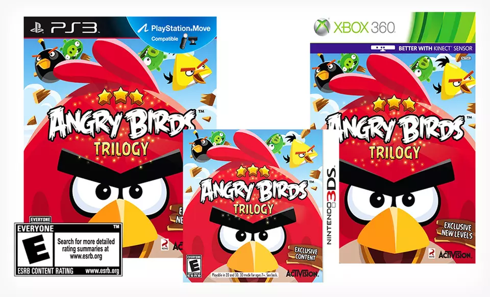 Angry Birds Trilogy for Nintendo 3DS, Xbox 360, or PlayStation 3 - Primary Image