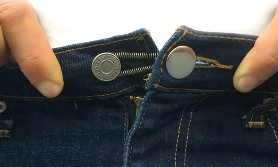 Lot de 6 ou 12 boutons magiques rallonge pour un ajustement optimal des pantalons - Primary Image