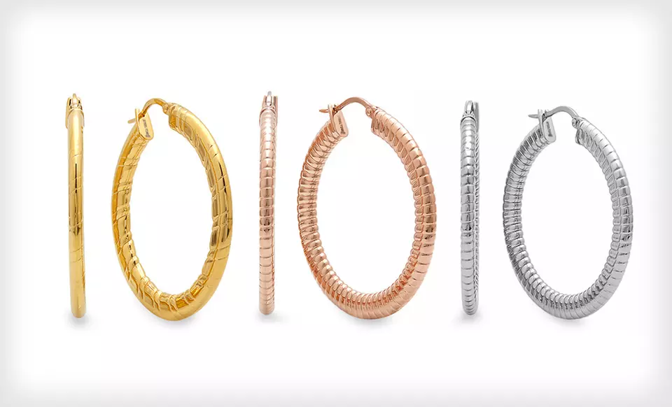 Hoop and Huggie Earrings (Up to 92% Off). 18 Styles Available. - Second Medium