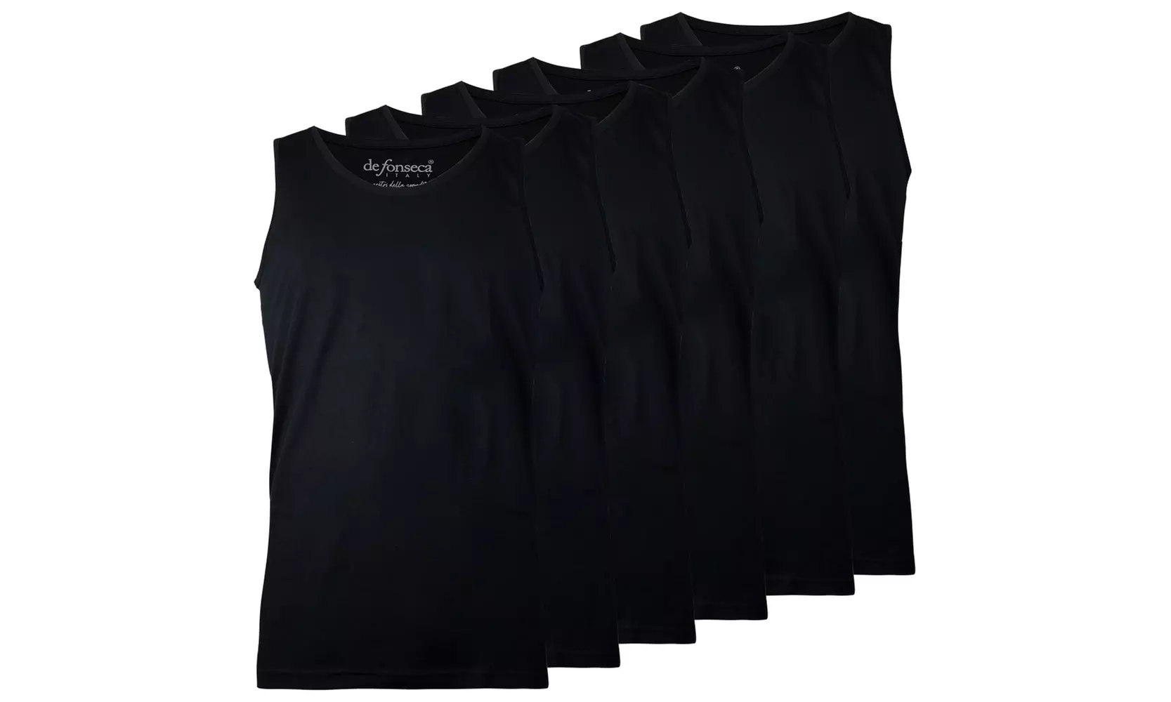 Set da 3 o 6 canotte da uomo De Fonseca o Nottingham