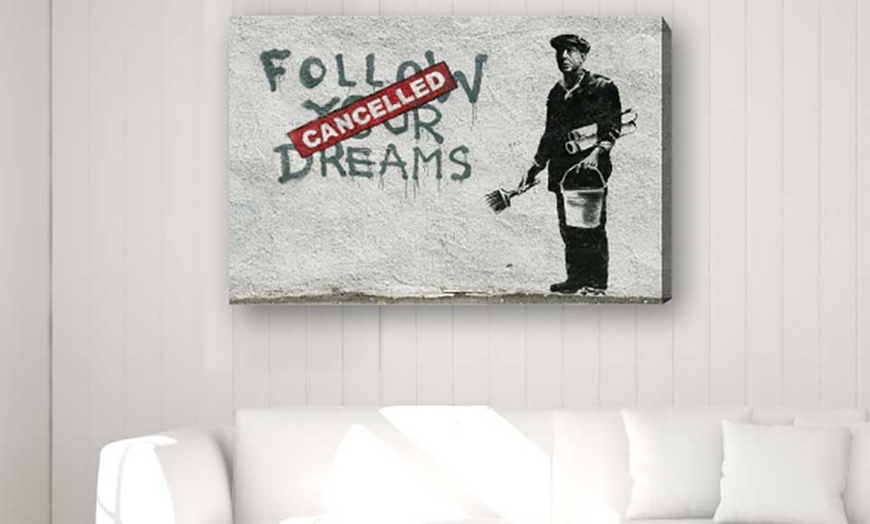 Image 2: Banksy Canvas Collection 