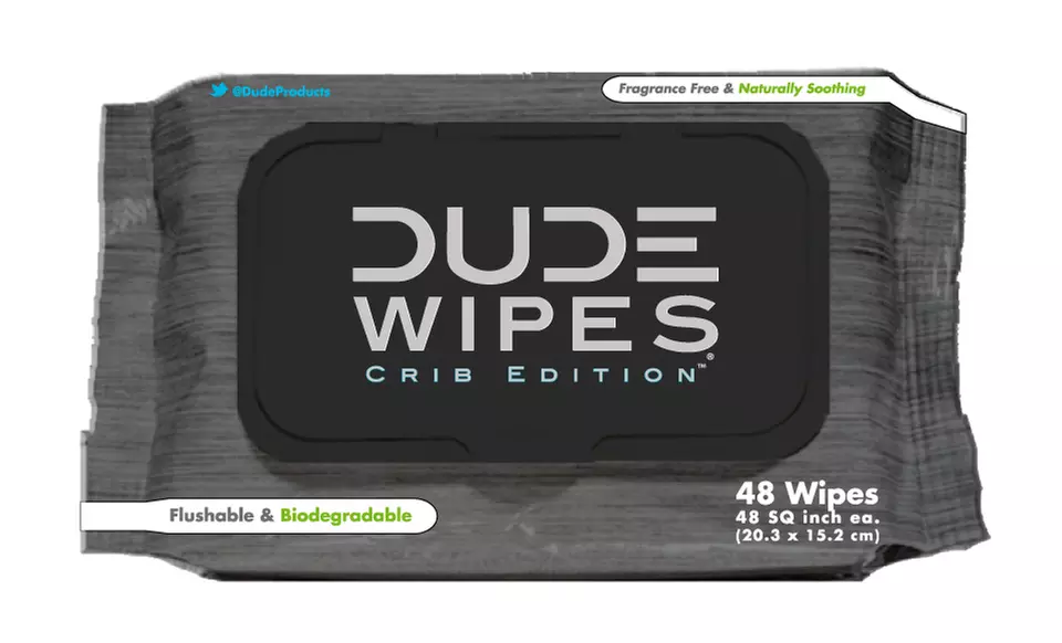 Two 48-Packs of Dude Wipes Crib Edition - Primary Image