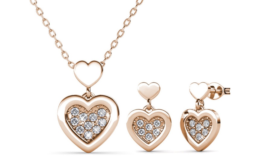 Image 2: Pendant and Earring Set made with Swarovski® Crystals