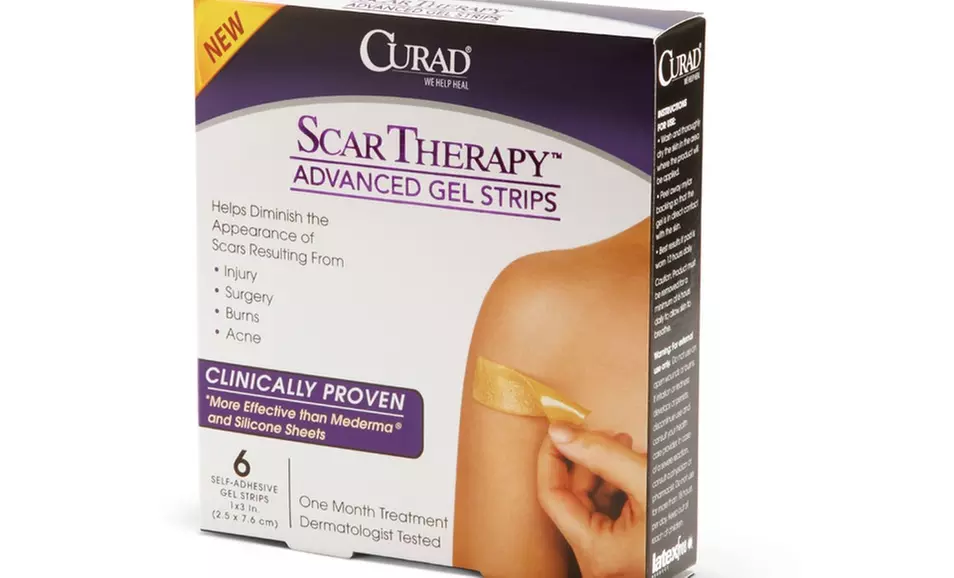 $16.99 for a Box of 6 Curad Scar Therapy Advanced Gel Strips ($29.99 List Price). Free Shipping. - Primary Image