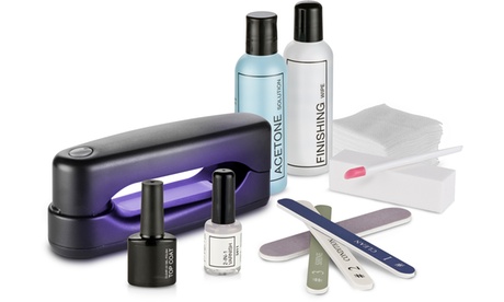 Kit gel e lampada UV Macom per unghie con istruzioni per l'uso incluse