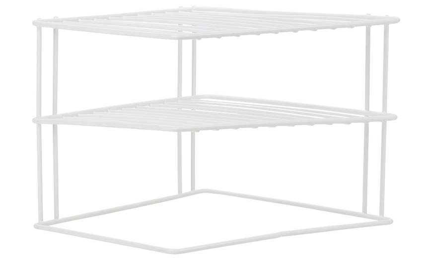 Image 5: One or Two Three-Tier Metal Wire Plate Racks