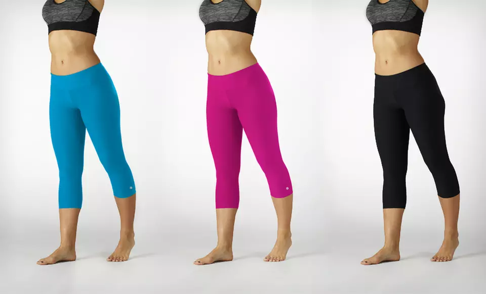 $16.99 for Bally Total Fitness Slim-Fit Capri Leggings ($50 List Price). 5 Colors Available. Free Shipping/Returns. - Primary Image