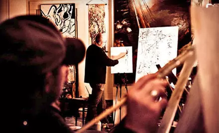 $17 for a Painting Class Hosted at a Local Venue from Colors & Bottles ($35 Value) - Primary Image