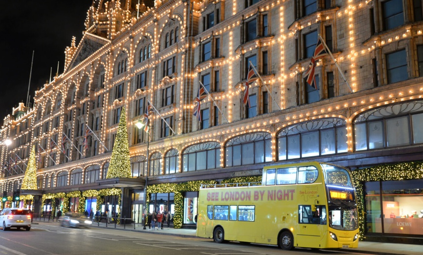 Image 1: See London’s Christmas Glow on a Guided Bus Tour for the Whole Family