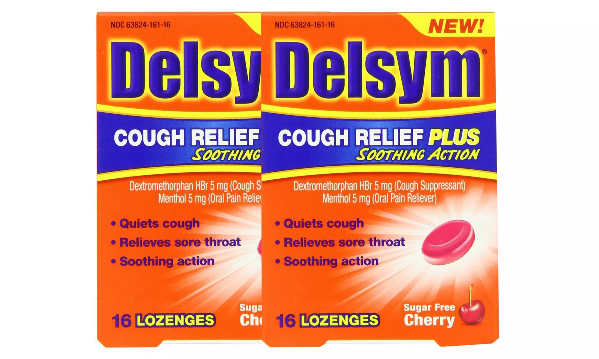 Delsym Cough Relief Plus Lozenges (16-Ct.); 2-Pack - Primary Image