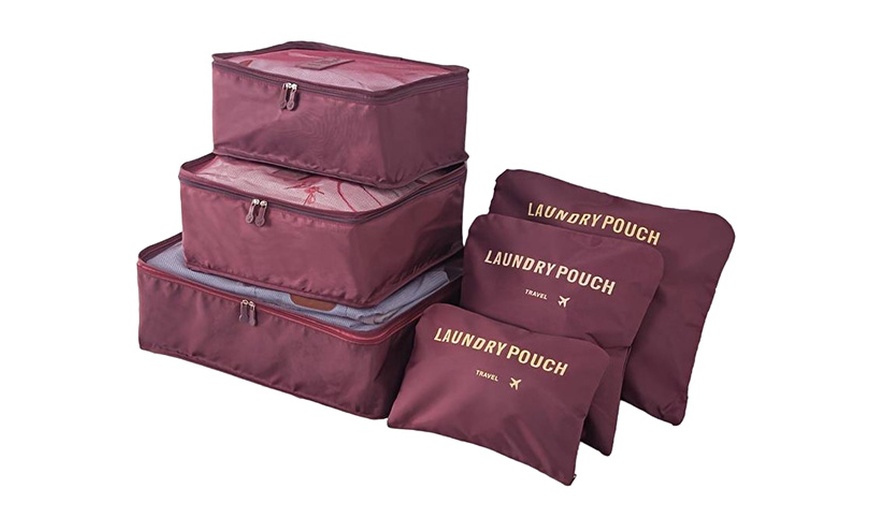 Image 7: 1 ou 2  lots de 6 sacs de rangement pour valise