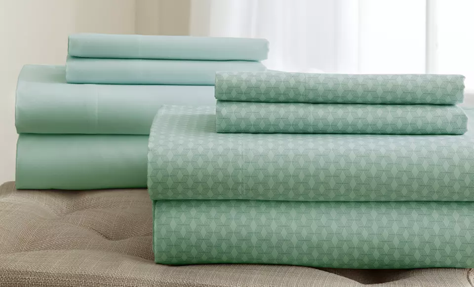 2-pack of Haight Ashbury Collection Solid and Printed Sheets - Primary Image