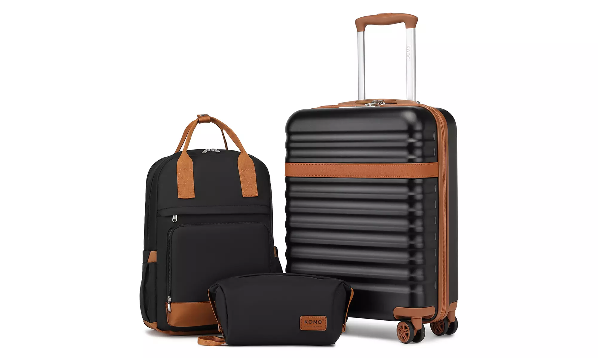 KONO 20 Inch Hard Shell ABS+PC Cabin Suitcase Set
