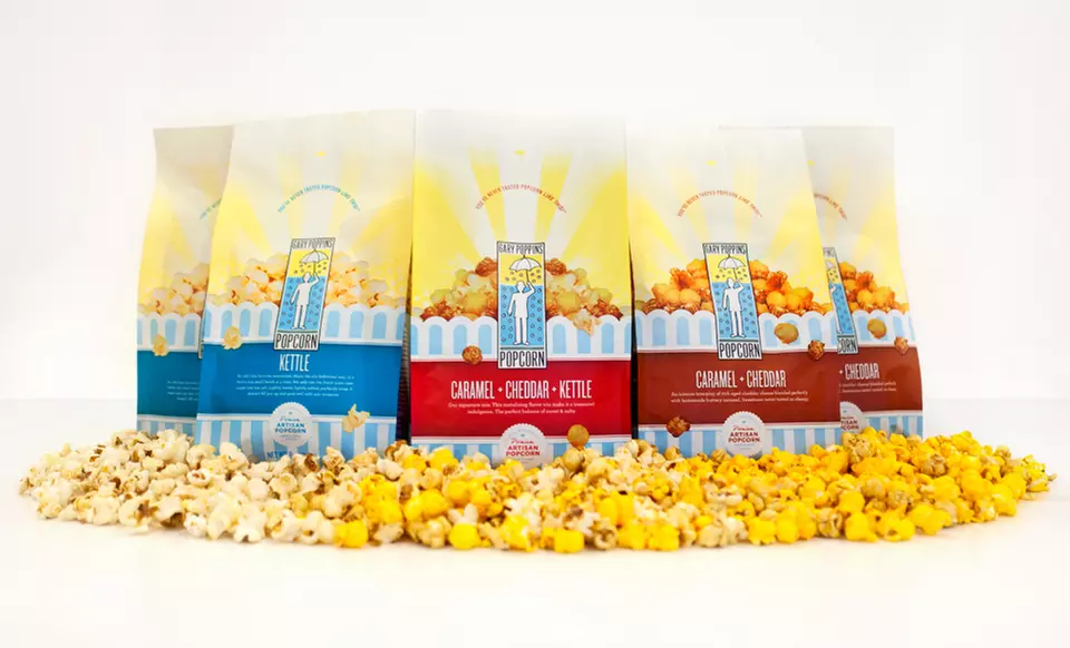 Gary Poppins Gourmet Popcorn 5-Pack Sampler - Primary Image