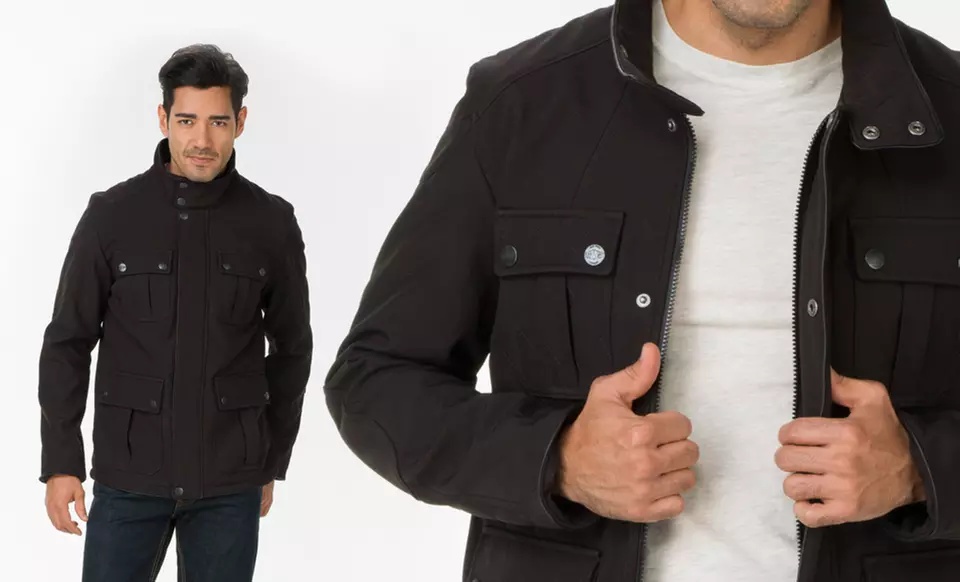 Fleet Street Men's Quilted Softshell Field Jacket - Image 3