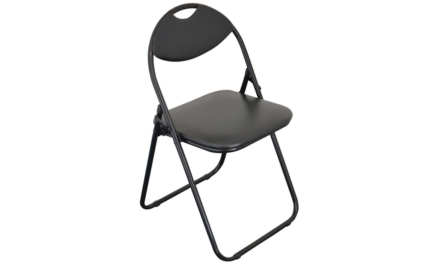 Image 27: Padded Folding Desk Chair