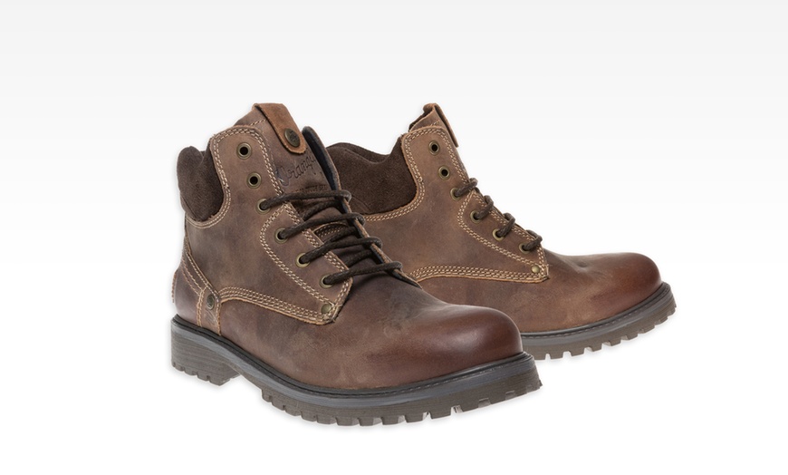 Image 2: Wrangler Men’s Leather Boots 