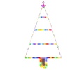 Image 1: Christmas Tree Lights Triangle Ladder