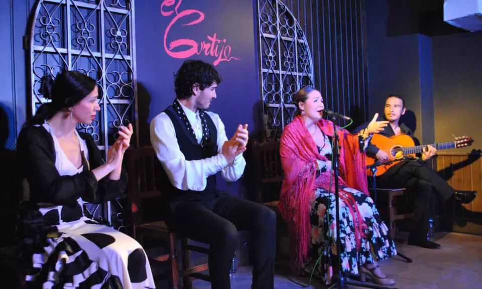 Entrada a espectáculo de flamenco en Taberna Flamenca El Cortijo