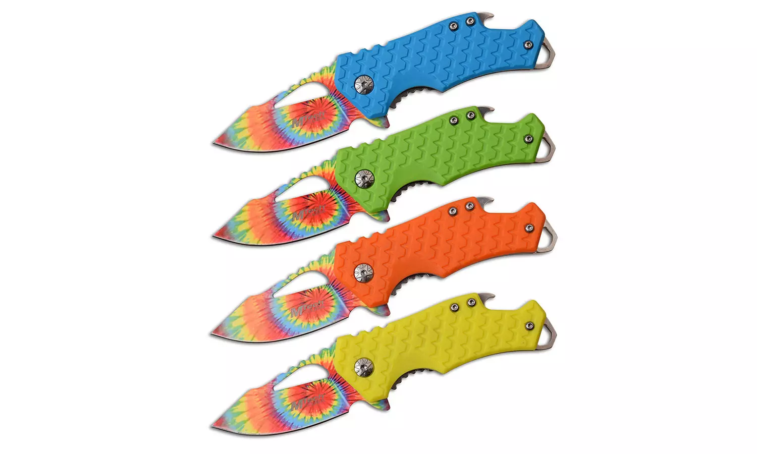 MTech USA 5.75" Assisted Opening Stainless Steel Tie-Dye Compact Multi-Function Knife - Primary Image