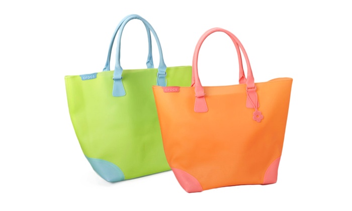 crocs beach tote