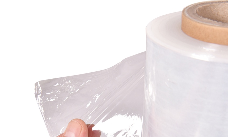 Image 4: 4 Packing Parcel Cling Film Rolls