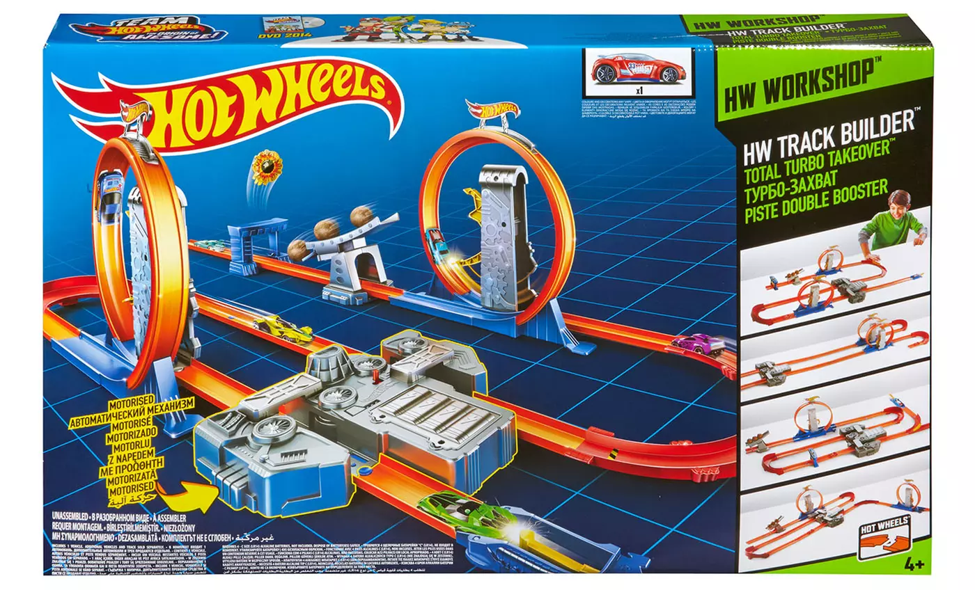 Hot Wheels Track Builder Total Turbo Takeover Track Set  - Second Medium