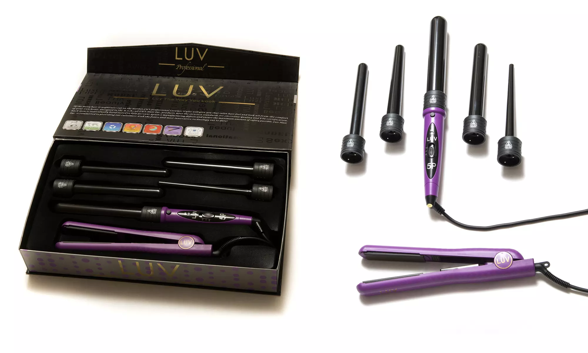 Flat Iron and Curling Iron Set (8-Piece) - Image 7