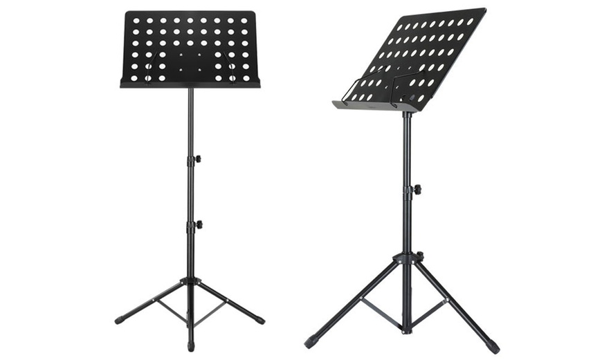 Image 2: Adjustable Large Music Sheet Holder Stand