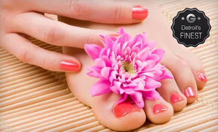One or Three No-Chip Manicures or One Pedicure at Beyond Nails (Up to 63% Off) - Primary Image