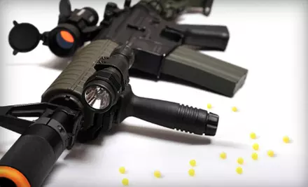 Airsoft Package with Hot Dogs and Sodas for Two or Four at Battalion AirSoft Arena (Up to 53% Off) - Primary Image