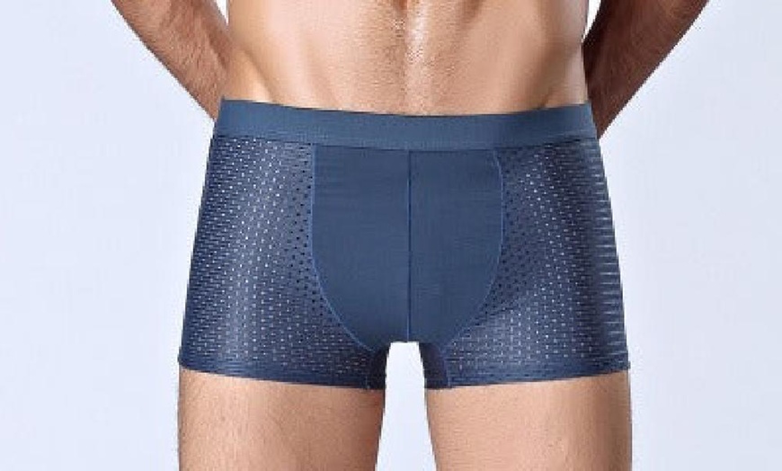 Image 11: Up to 12 Pairs of Men's Breathable Mesh Boxers