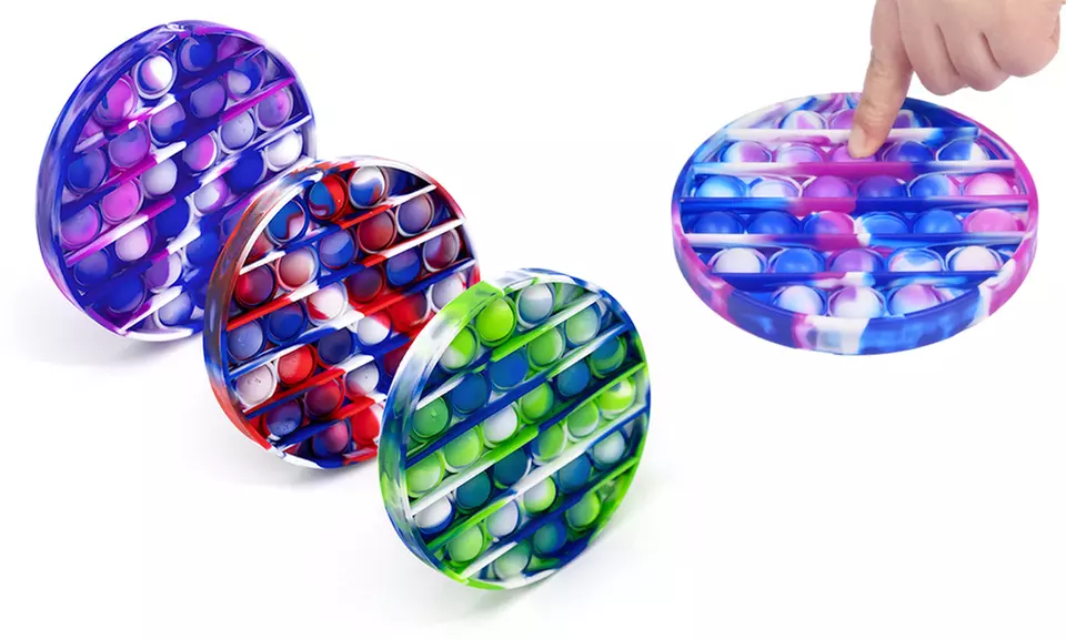 1, 2 ou 3 jouets anti-stress Fidget Pop effet teinture par nœuds - Primary Image