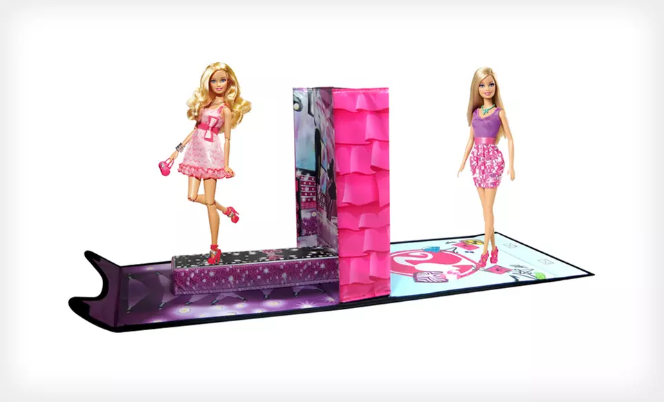 $5.99 for Barbie Neat-Oh! Fashion Show, Dressing Room, and Runway Case ($19.99 List Price) - Primary Image