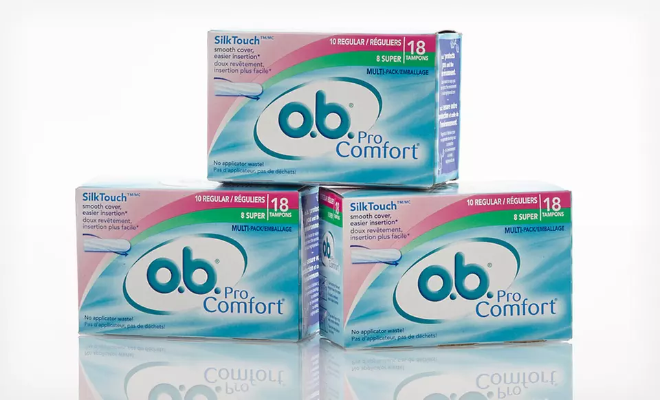 $8.99 for 3 Packs of 18 o.b. Pro Comfort Tampons ($18 List Price) - Primary Image