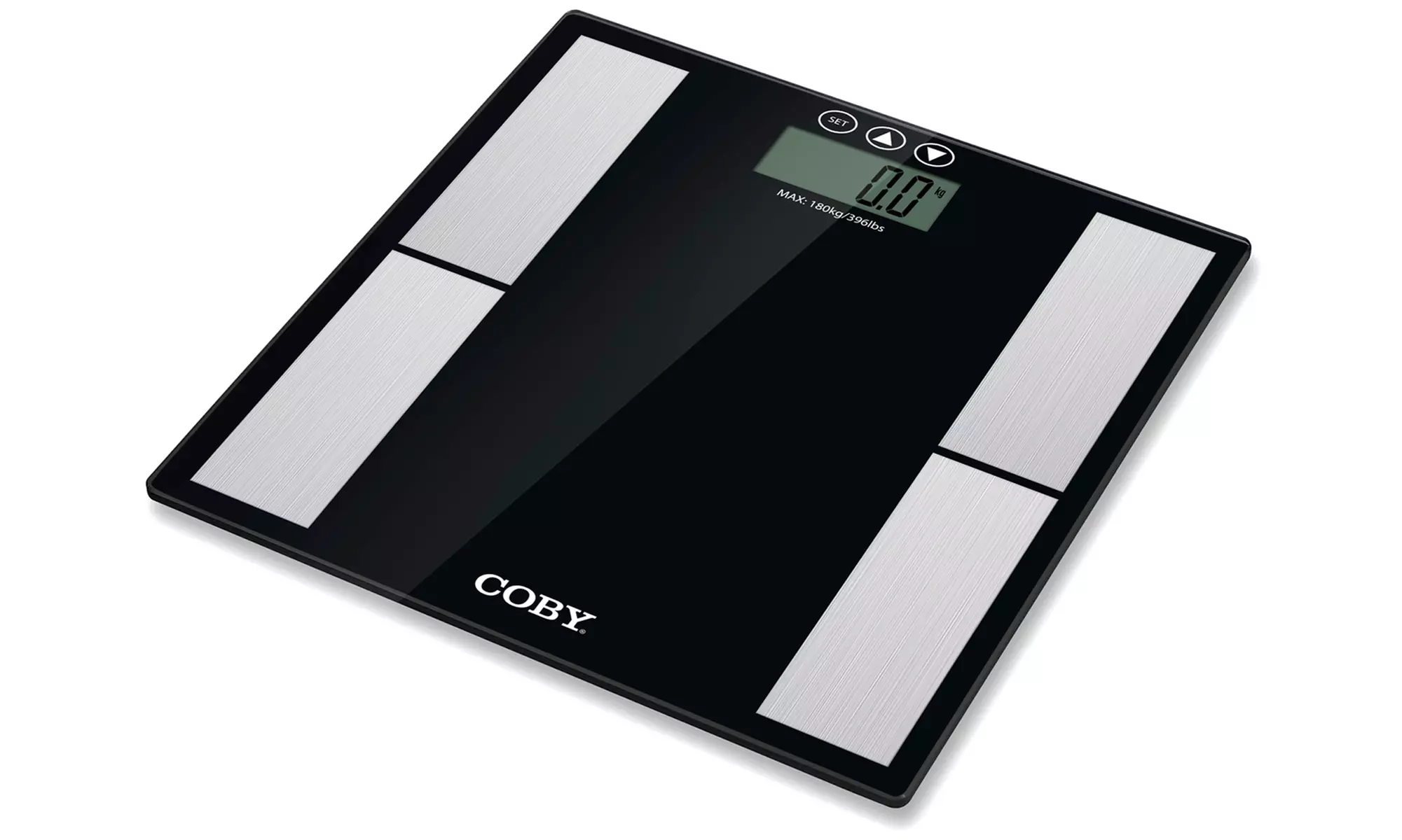 Coby Glass Digital Body Fat Scale With Stainless Steel Sensors - Primary Image