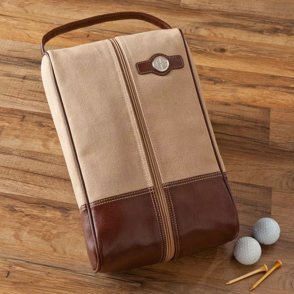 One or Two Personalized Golf Shoe Bags from Qualtry (Up to 33% Off) - Primary Image