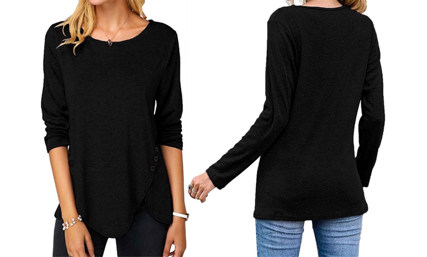 Image 4: Women's Irregular Hem T-Shirt