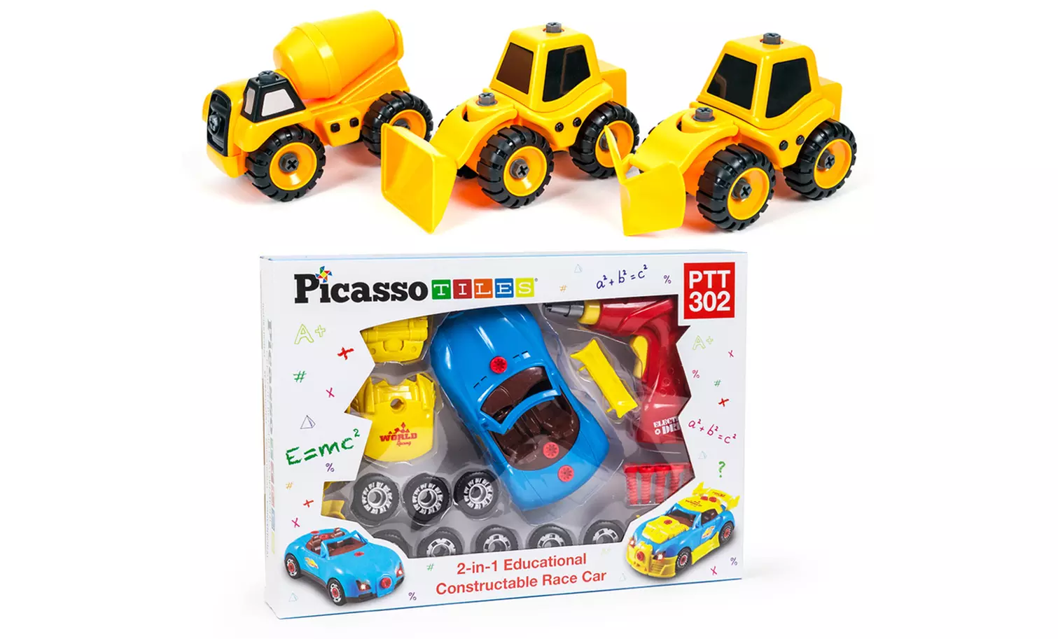 PicassoTiles S.T.E.A.M. Educational DIY Take-A-Part Toy Set. Multiple Options Available.  - Primary Image