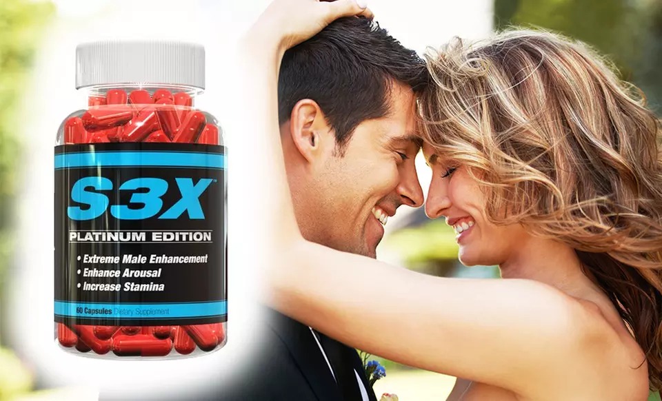 60-Count S3X Platinum Edition All-Natural Male Enhancement Supplement - Primary Image