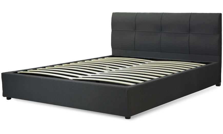 Image 6: Lit coffre Venise tissu, matelas ''Empereur'' en option