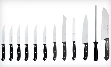 $69 for a J.A. Henckels Fine Edge Pro II 13-Piece Cutlery Set with Block ($179 List Price). Free Shipping.  - Second Medium