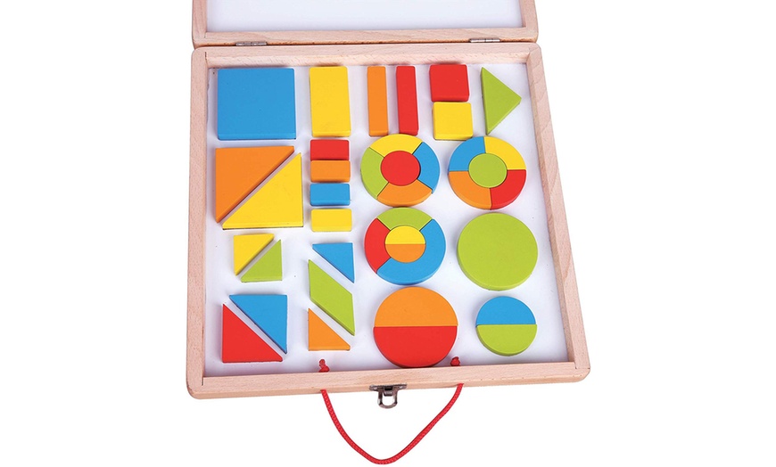 Image 3: Wooden Magnetic Blocks Set