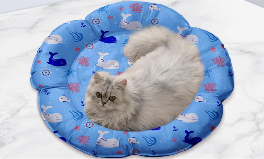 Image 5: Portable Cushioned Pet Cooling Pad 