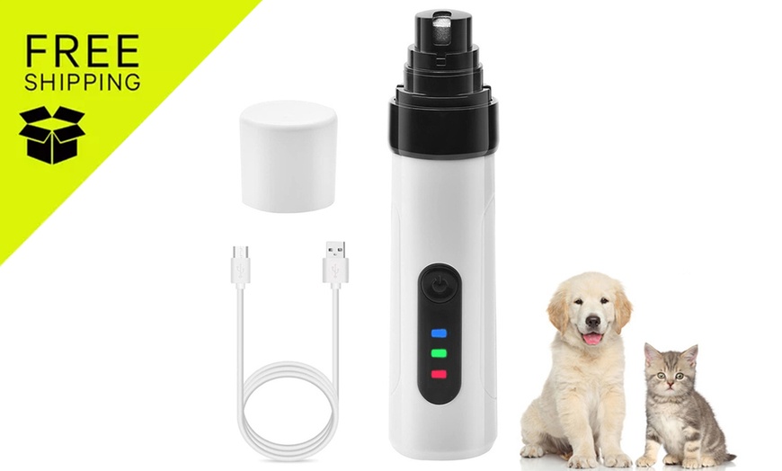 Image 1: Pet Grooming Nail Grinder