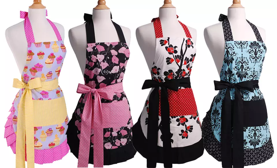 Women's Flirty Aprons. Multiple Styles Available. Free Returns. - Primary Image